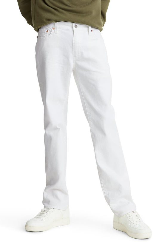 LEVIS 511 SLIM FIT STRAIGHT LEG WHITE JEANS - 8586