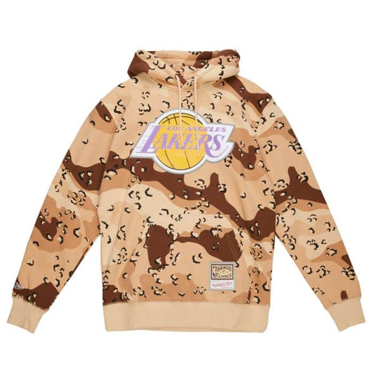 MITCHELL & NESS LA LAKERS CAMO HOODIE - 8586