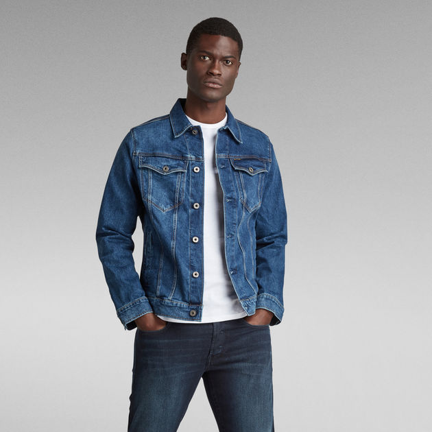 G-STAR MEN'S FADED STONE DENIM JACKET - 8586