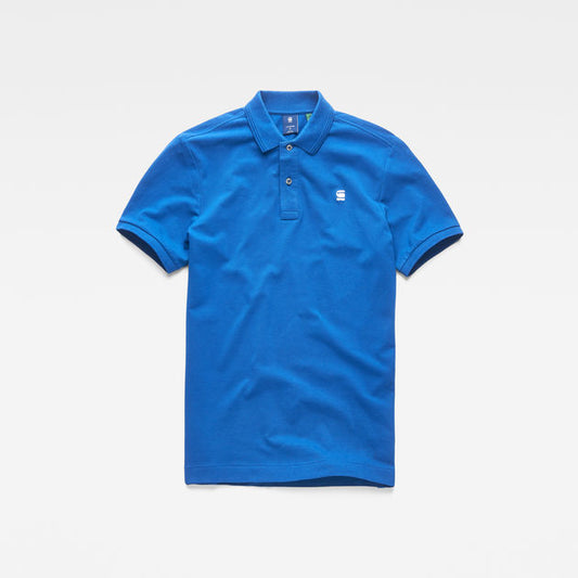 G-STAR DUNDA SLIM POLO SHIRT HUDSON BLUE - 8586