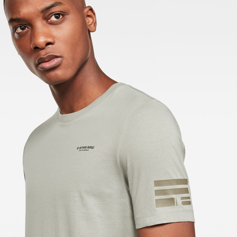 GSTAR RAW MENS FLAG TEXT TEE - 8586