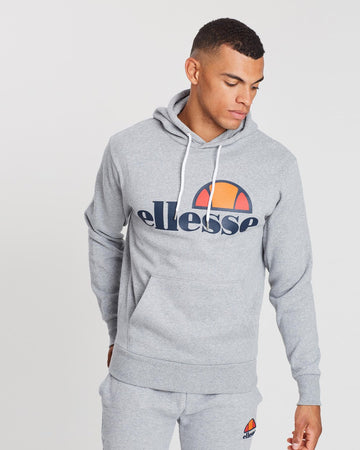 betaling Aap Zeehaven ELLESSE: HEATHER GRAY LOGO PULLOVER HOODIE – 85 86 eightyfiveightysix