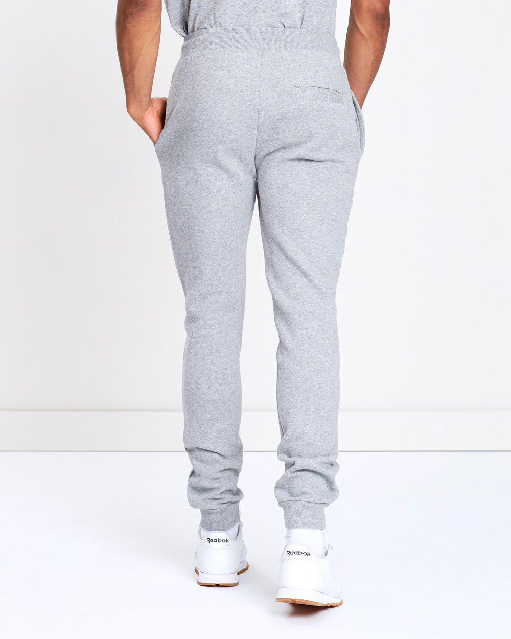 ELLESSE: HEATHER GRAY LOGO JOGGER SWEATPANT