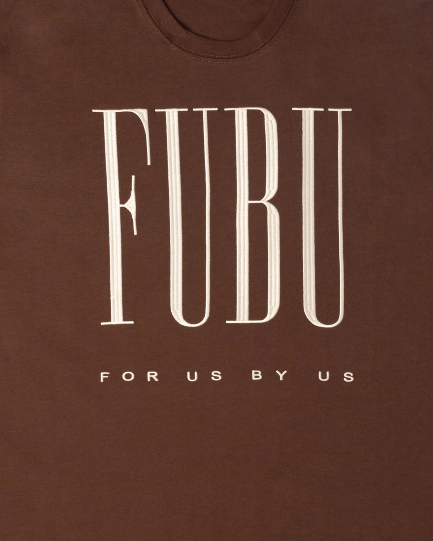 FUBU FOR US BY US BROWN TEE - 8586