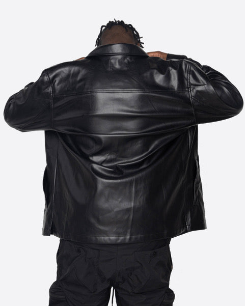 EPTM: FAUX LEATHER SADDLER SHIRT