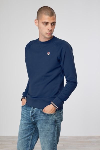 FILA HERITAGE: POZZI CREWNECK SWEATSHIRT NAVY - 85 86 eightyfiveightysix
