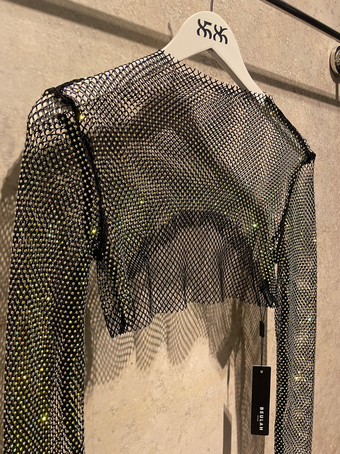 Jewel-Tone Mesh Top