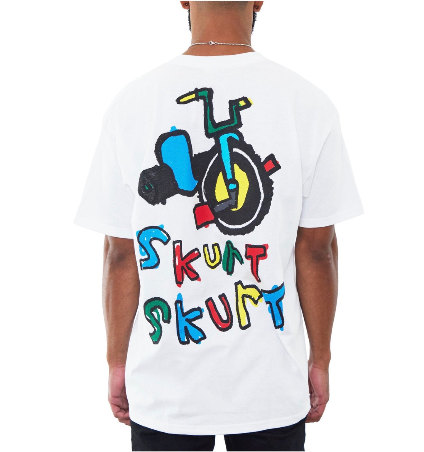 AFTER SCHOOL SPECIAL: BORN 2 RIDE TEE WHITE
