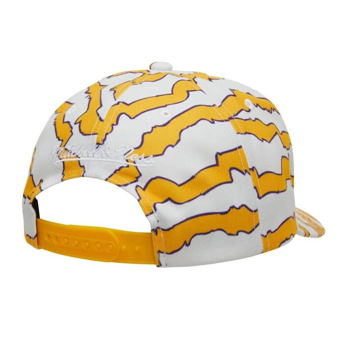 MITCHELL & NESS: LAKERS ZEBRA PRINT SNAP BACK HAT