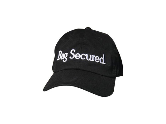 THE KOOL KID: BAG SECURED BLACK DAD HAT - 85 86 eightyfiveightysix