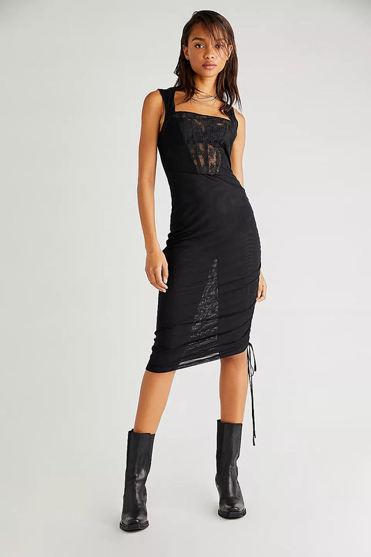 free people Corset-is Convertible Mesh Bodycon - 8586