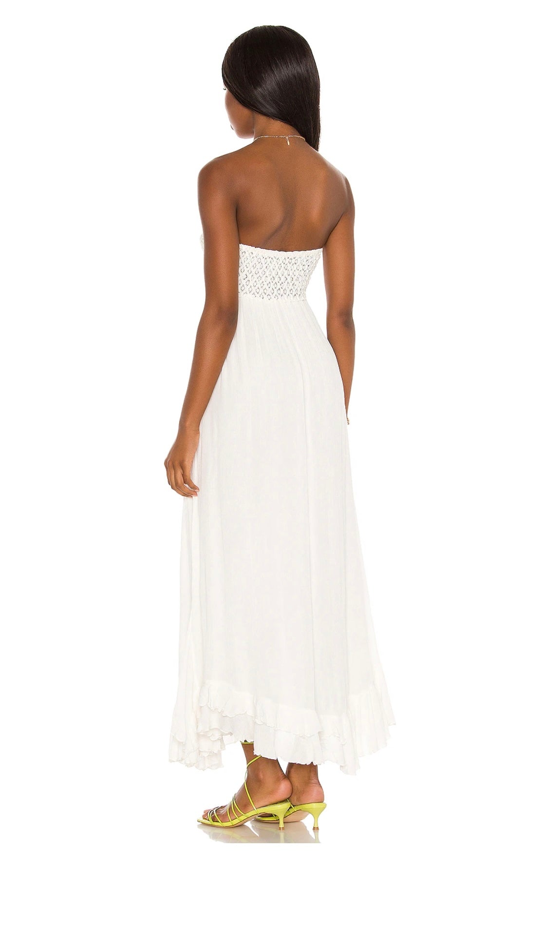 Free People Adella Corset Maxi Dress - Ivory