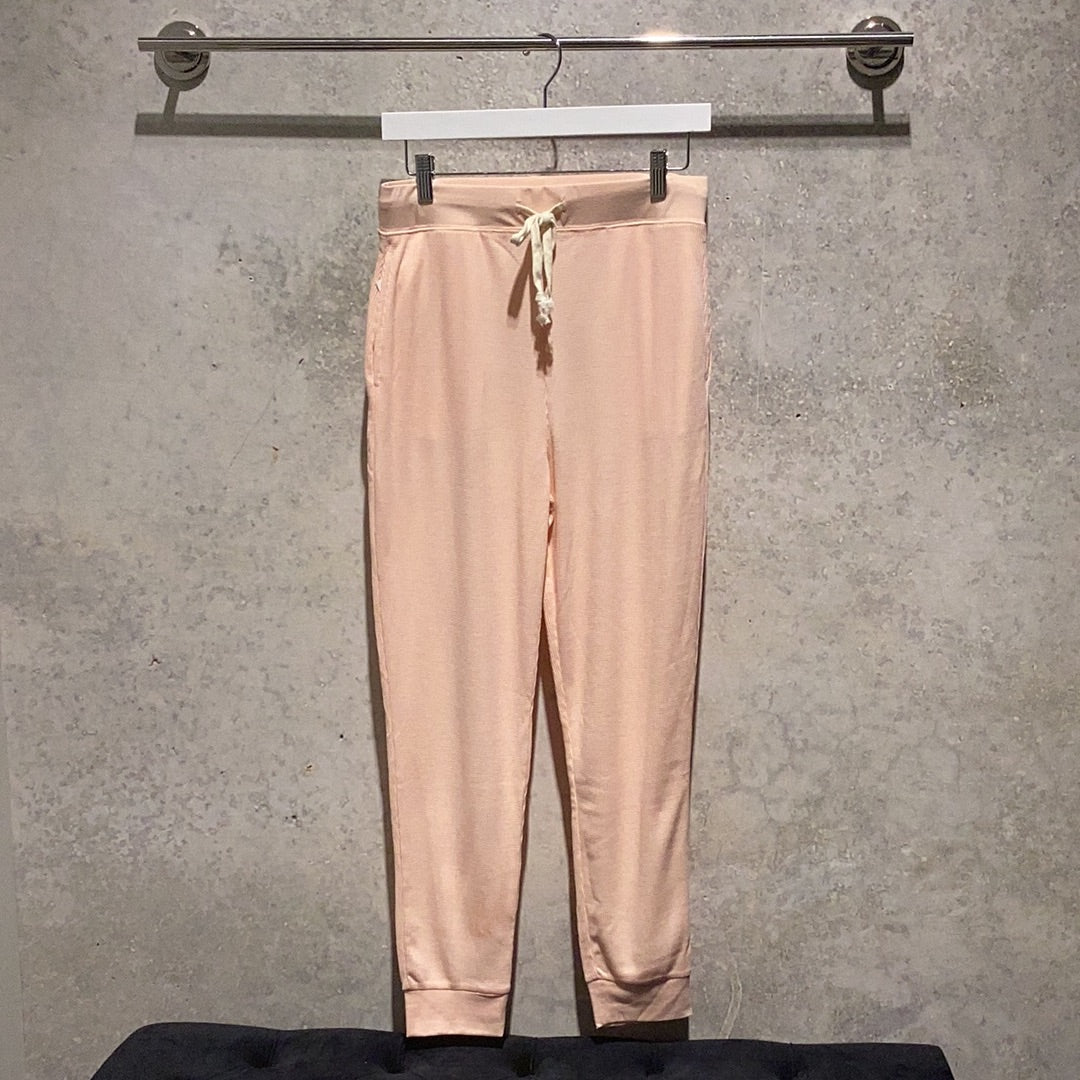 8586: THERMAL LOUNGING BOTTOMS pink