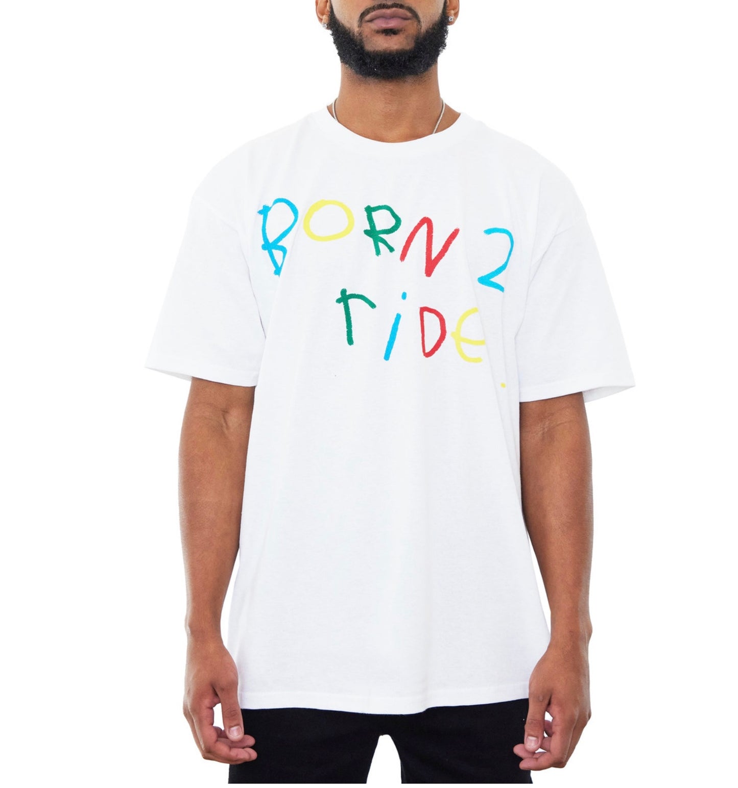 AFTER SCHOOL SPECIAL: BORN 2 RIDE TEE WHITE