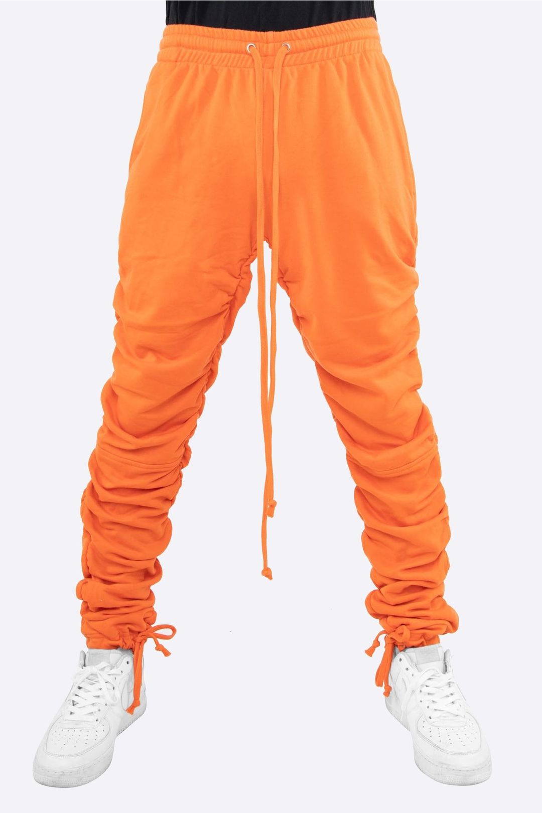 EPTM: DRAWSTRING WRINKLE SWEATPANTS ORANGE