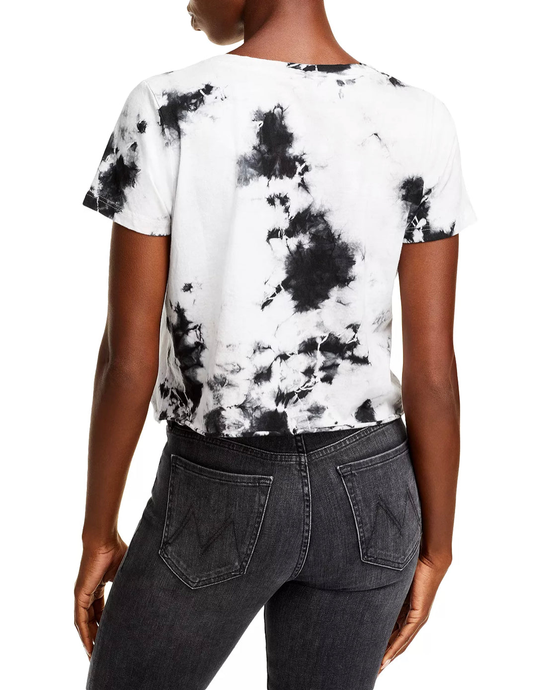 MOTLEY CRUE TIE DYE CROP TEE (back view)