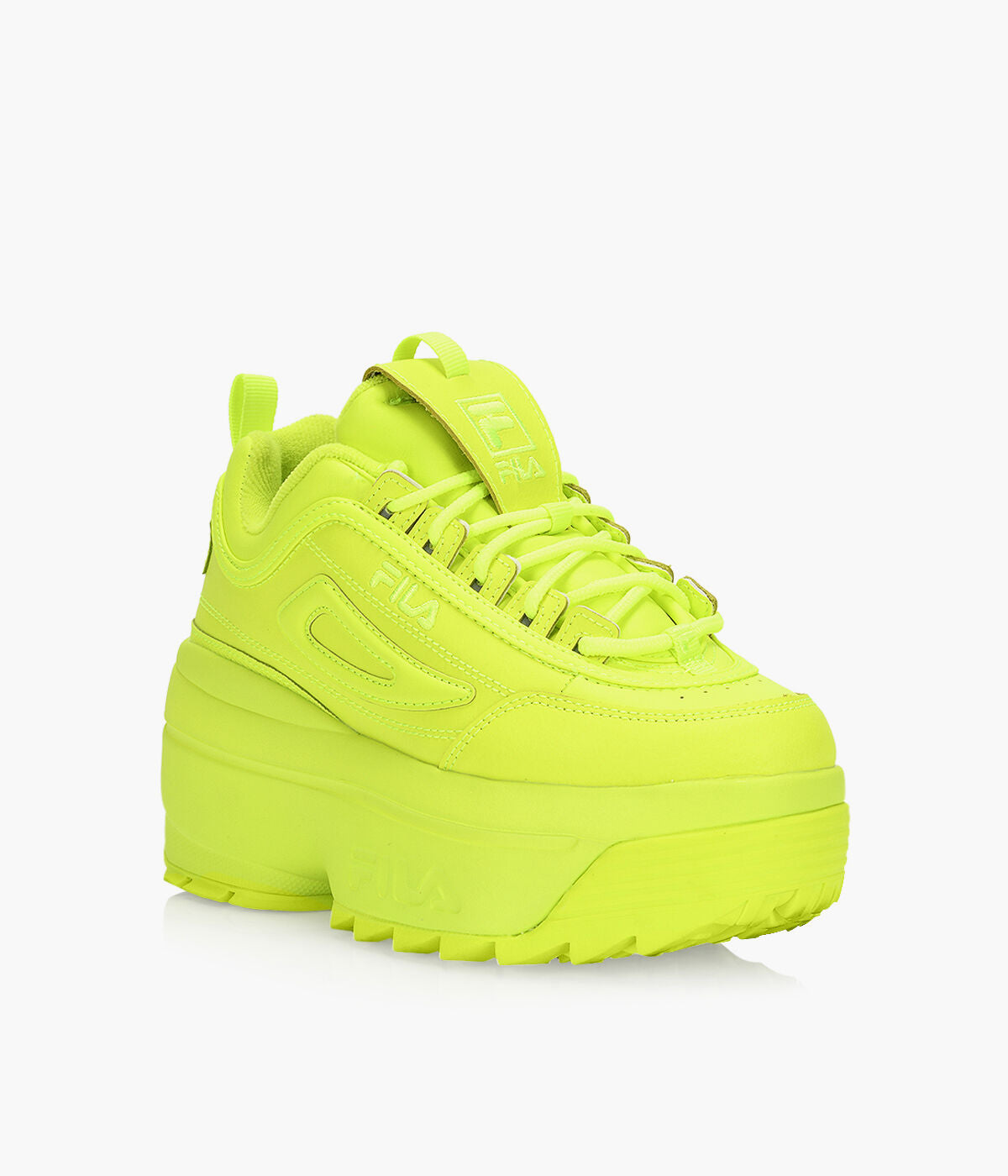 DISRUPTOR II WEDGE CHUNKY NEON SNEAKERS