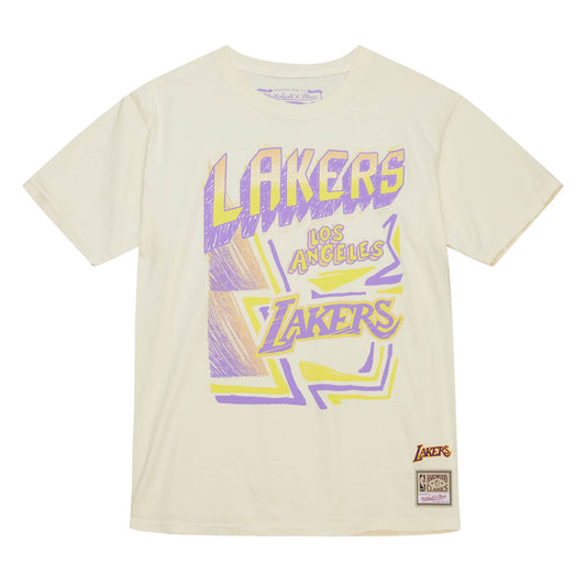 MITCHELL & NESS: OFF WHITE LA LAKERS T-SHIRT