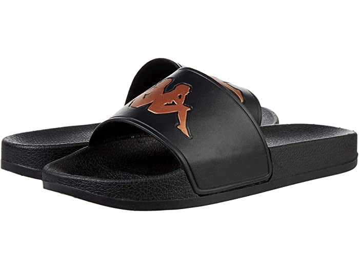 KAPPA: AUTHENTIC ADAM 2 BLACK BRONZE SLIDE SANDLE SHOES