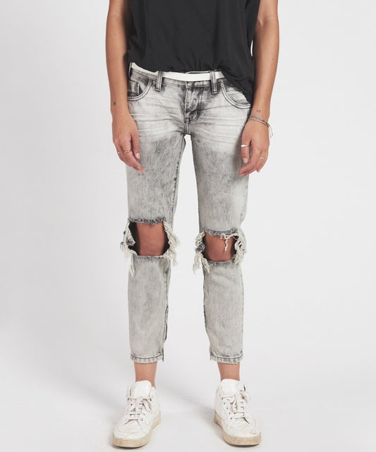 ONE TEASPOON: FREEBIRDS HARLEY GRAY SKINNY JEAN - 85 86 eightyfiveightysix