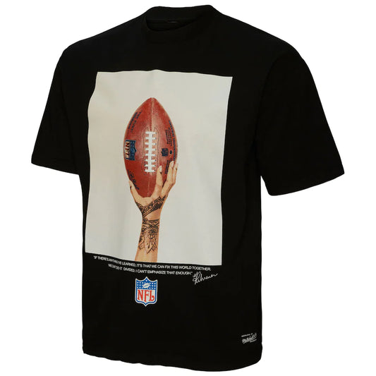 MITCHELL & NESS: FENTY NFL ICON SHIRT (black front view)