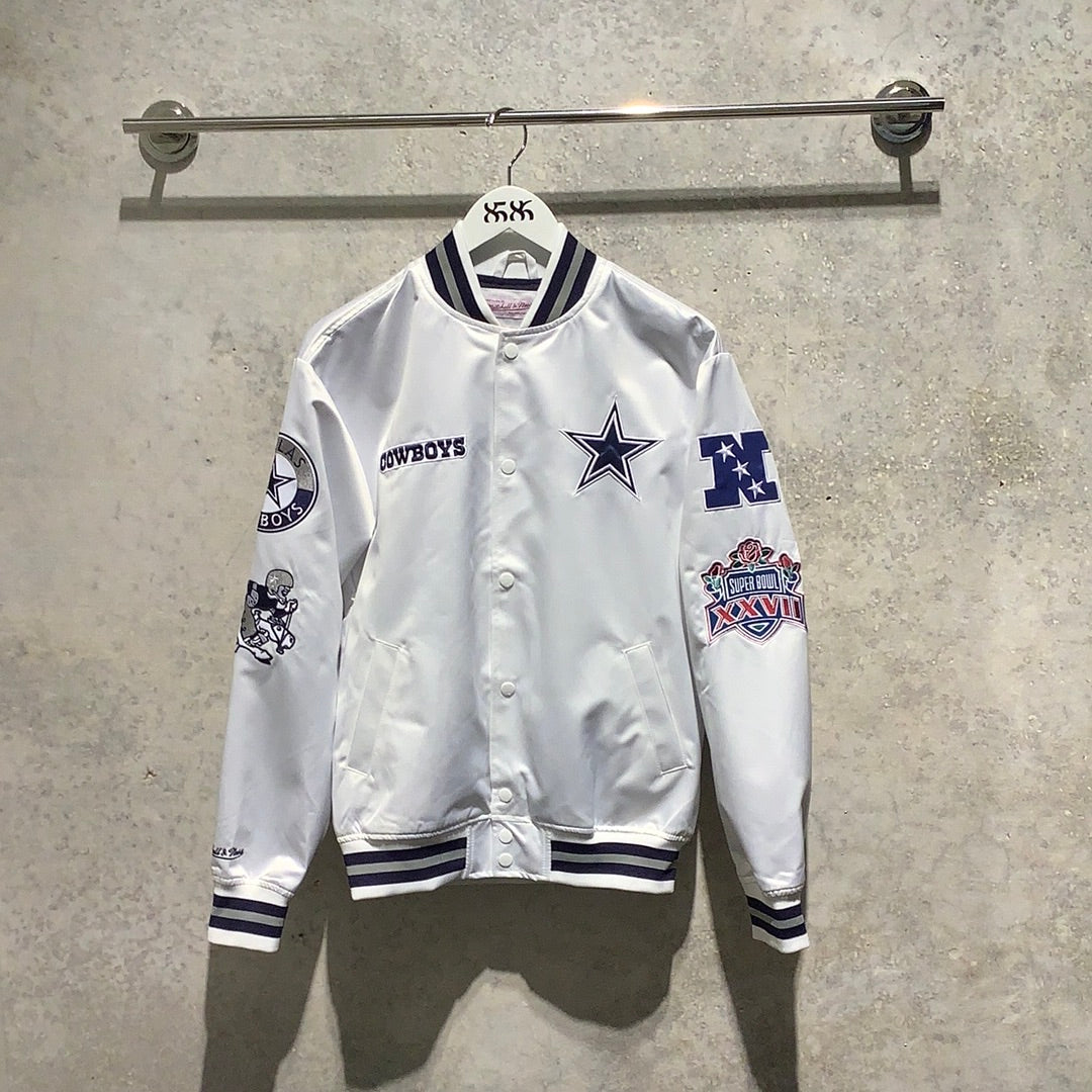 MITCHELL & NESS NFL CITY COLLECTION SATIN BOMBER JACKET - 8586