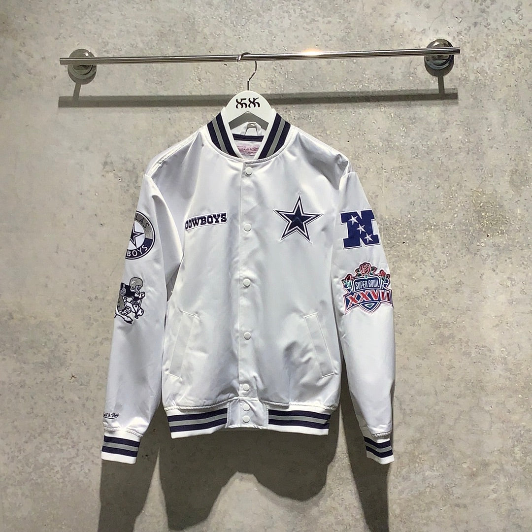 MITCHELL & NESS NFL CITY COLLECTION SATIN BOMBER JACKET - 8586