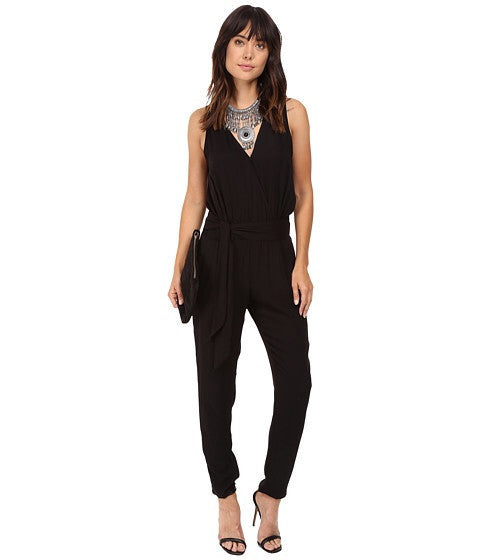 JACK BY BB DAKOTA: CORINTH BLACK SLEEVELESS JUMPSUIT - 85 86 eightyfiveightysix