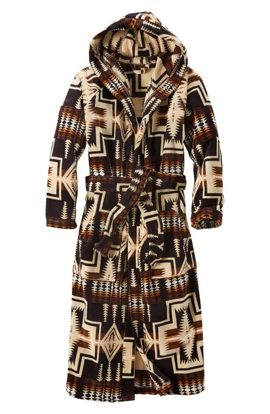 PENDLETON: HARDING HOODED COTTON ROBE