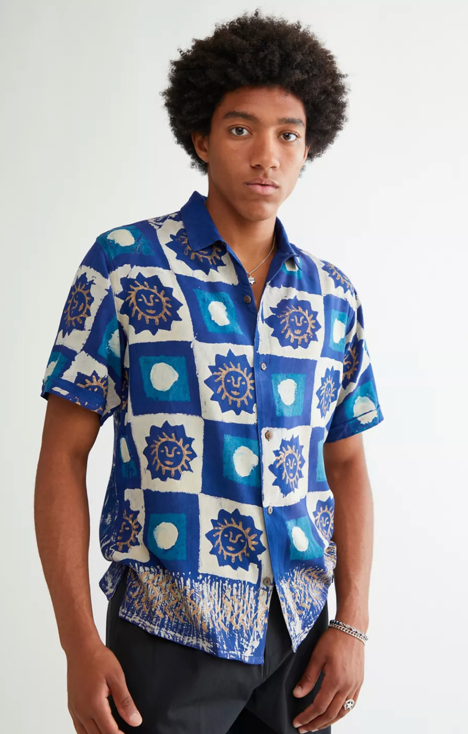 RAGAMAN: SURYA SHORT SLEEVE BUTTON UP SHIRT