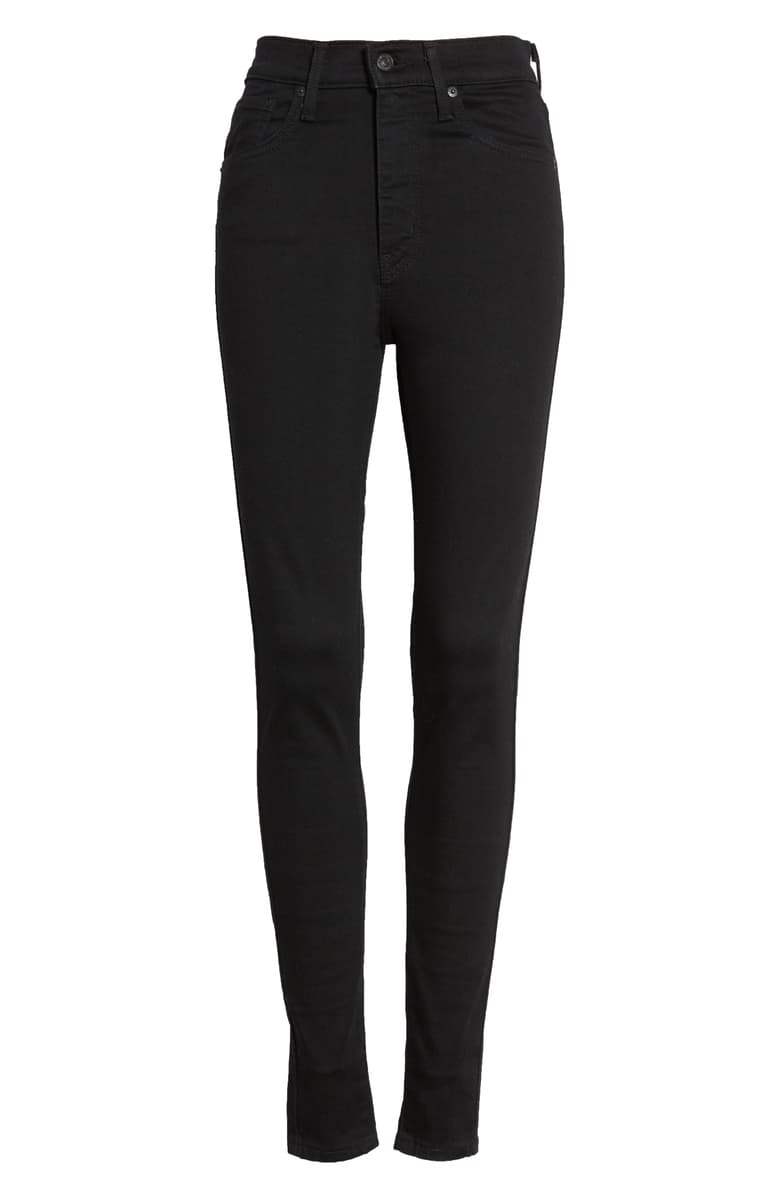 levis mile high skinny jeans galaxy black - 8586