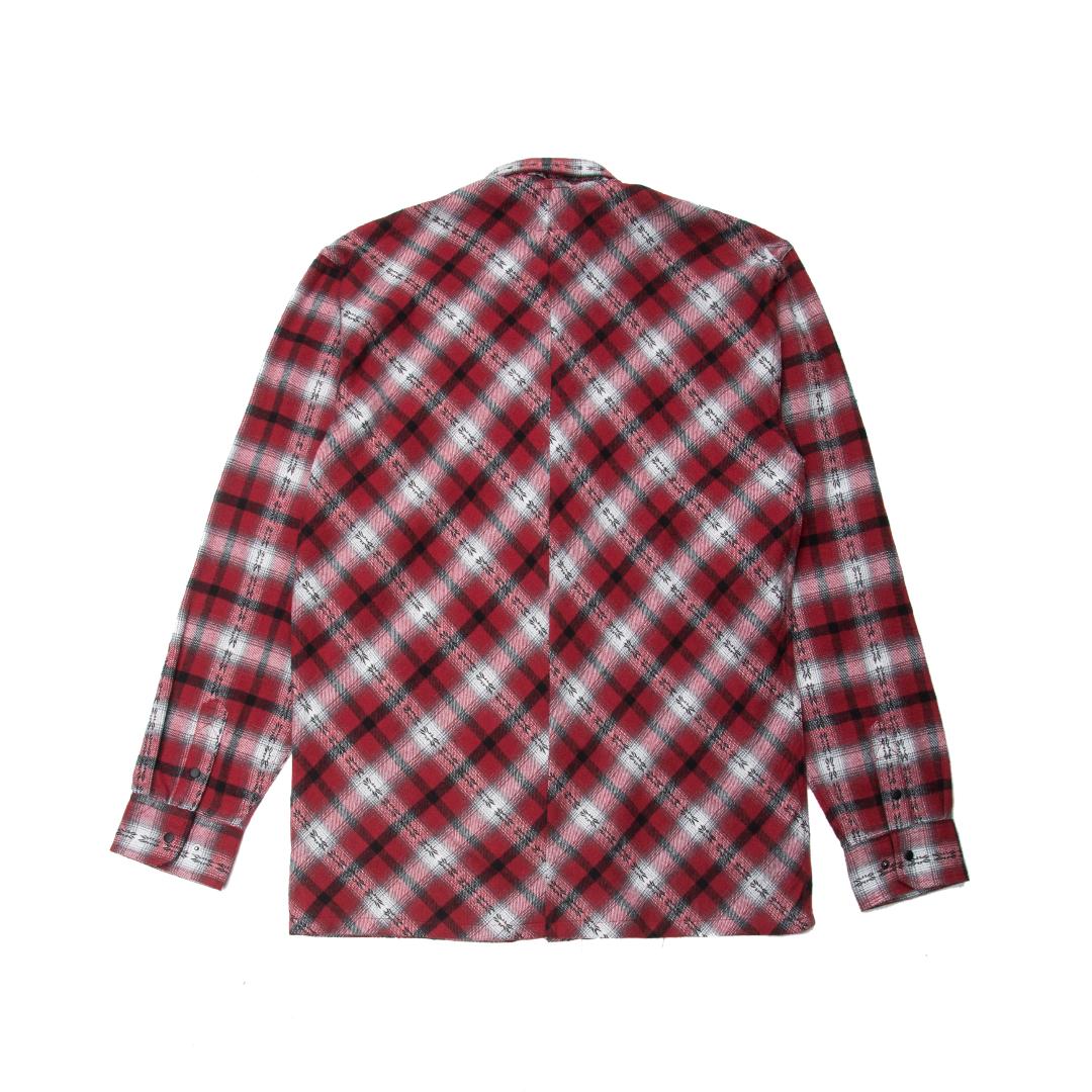 PUBLISH: ELDERED FLANNEL BUTTON UP SHIRT - 85 86 eightyfiveightysix