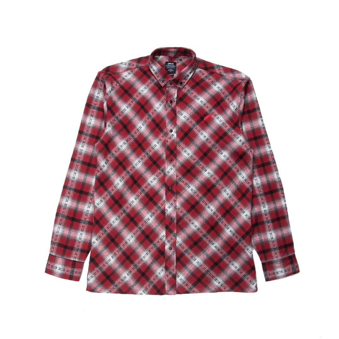 PUBLISH: ELDERED FLANNEL BUTTON UP SHIRT - 85 86 eightyfiveightysix