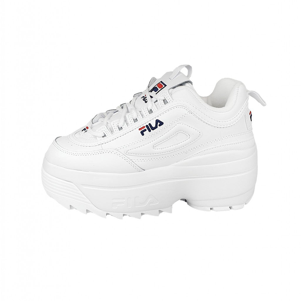 temperament Doe voorzichtig knijpen FILA: DISRUPTOR II WEDGE CHUNKY WHITE SNEAKERS – 85 86 eightyfiveightysix