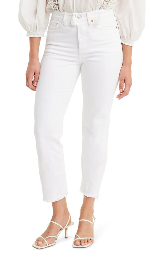 LEVIS PREMIUM WEDGIE COLD FEET WHITE JEANS - 8586