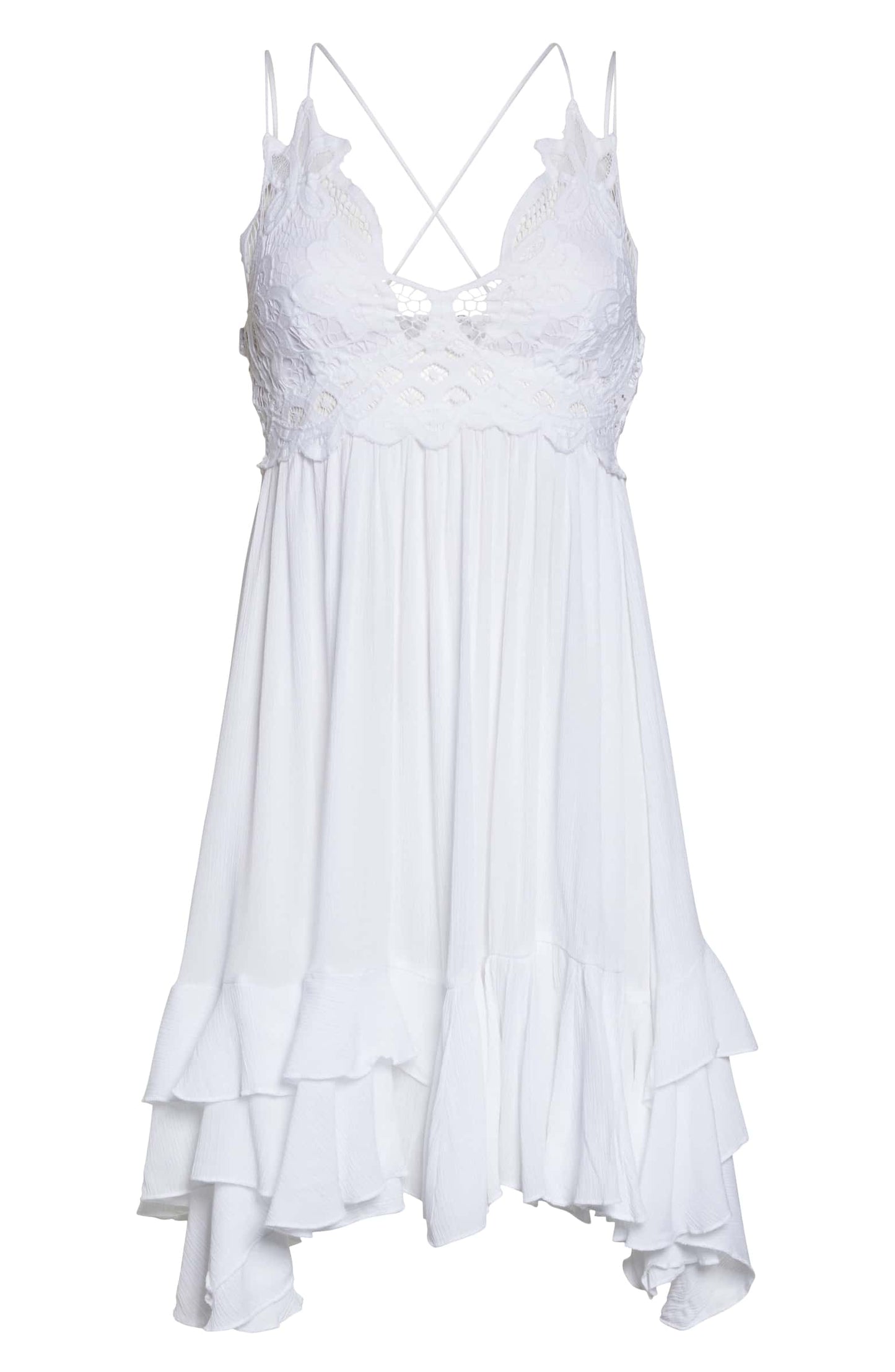 FREE PEOPLE WHITE ADELLA DRESS - 8586